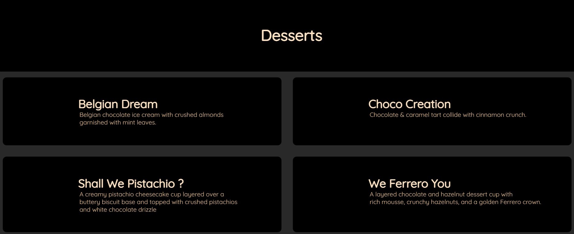 Desserts Section 2